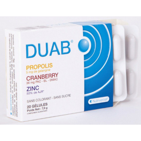 NUTRIVERCELL DUAB 20 GÉLULES