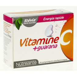 Nutrisanté Vitamine C + Guarana 24 Comprimés