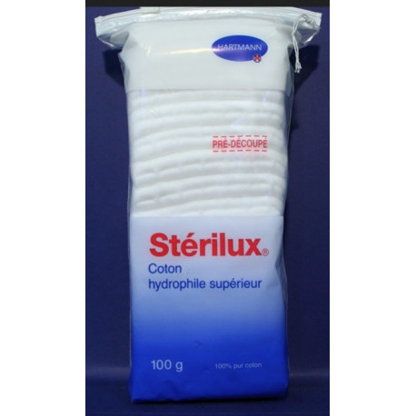 stérilux coton hydrophyle supérieur prédécoupé 100 g