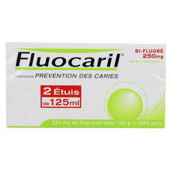 fluocaril bi-fluoré 250 mg menthe 2 x 125 ml