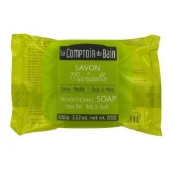 le comptoir du bain savon de marseille citron menthe 100 g