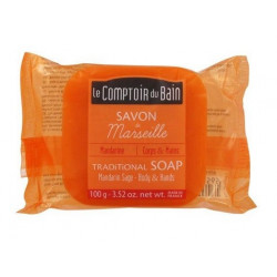 le comptoir du bain savon de marseille mandarine sauge 100 g