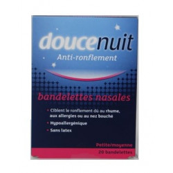 doucenuit bandelettes nasales anti-ronflement petite / moyenne