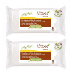 rogé cavaillès intime lingettes spécial sécheresse 2 x 15 lingettes