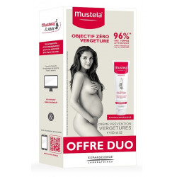 mustela maternité crème prévention vergetures 2 x 150 ml