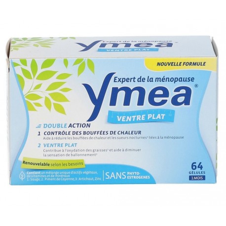 Ymea Ménopause Ventre Plat 64 Gélules 3595890248399