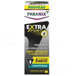 Paranix Extra Fort 5 Minutes Anti-Lice and Nits Shampoo 200 ml + Comb