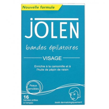 Jolen Facial Hair Removal Strips 5012368191431