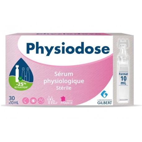 Physiodose Sterile Physiological Serum 30 Single-Dose 10 ml 3518646268014