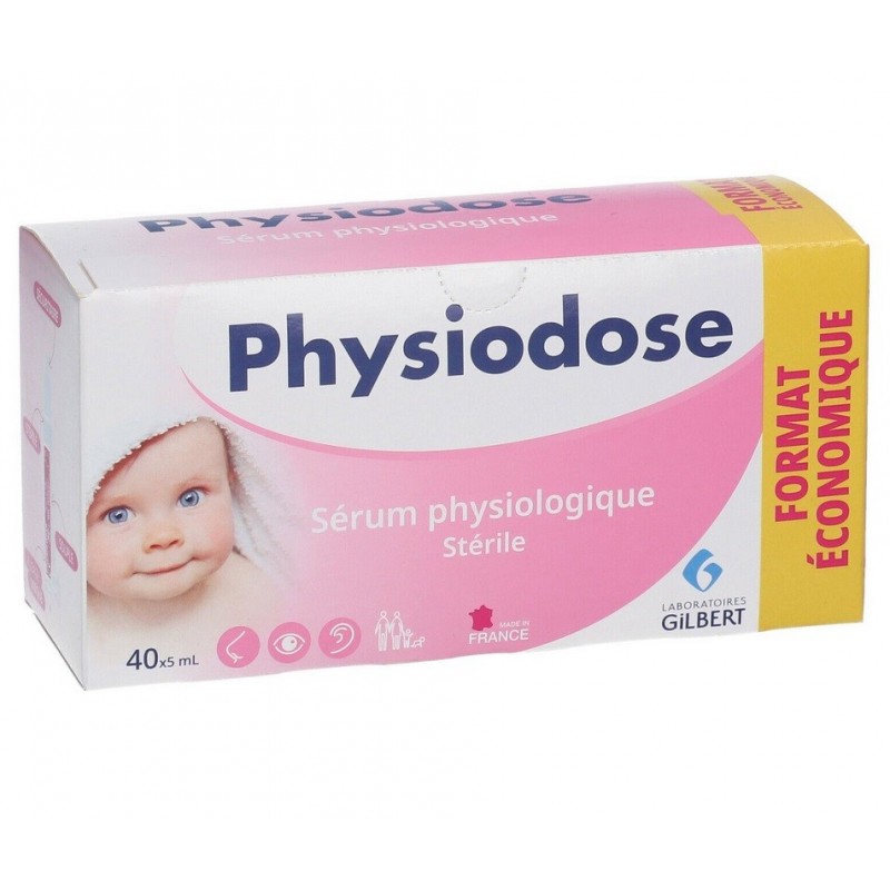 Sérum physiologique Physiodose - Hygiène yeux et nez – Rinçage oculaire et  nasal