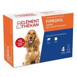 Clément Thékan Fiprokil 134 mg Chiens Moyens 4 Pipettes 3283021955635