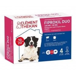 Clément Thékan Fiprokil Duo 134 mg/40 mg Chien 4 Pipettes 3595890226670