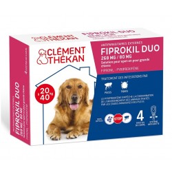Clément Thékan Fiprokil Duo 268 mg/80 mg Dog 4 Pipettes