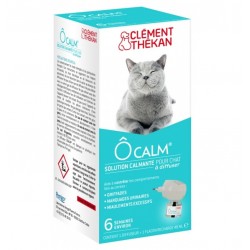 Clément Thékan Ôcalm Solution Calmante pour Chat à Diffuser Kit Diffuseur + Recharge 48 ml