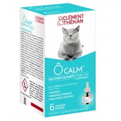 Clément Thékan Ôcalm Solution Calmante pour Chat à Diffuser Recharge 48 ml