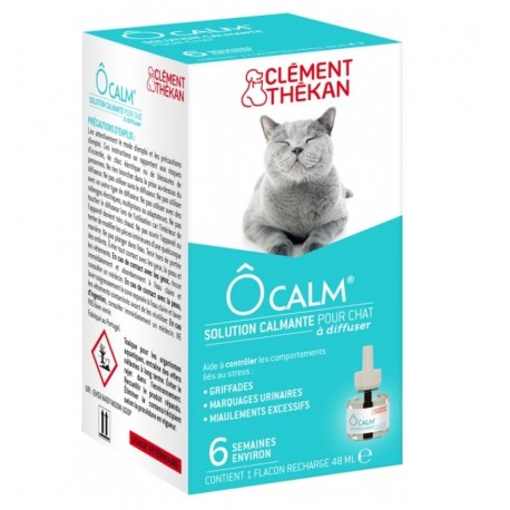 Clément Thékan Ôcalm Solution Calmante pour Chat à Diffuser Recharge 48 ml 3595890268649