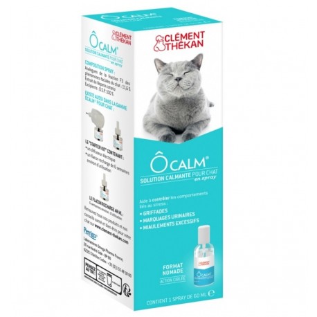 Clément Thékan Ôcalm Calming Solution for Cats Spray 60 ml 3595890268663