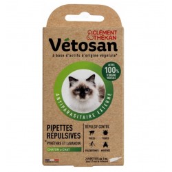 Clément Thékan Vétosan Pipettes Répulsives pour Chaton et Chat 2 Pipettes 3595890247163