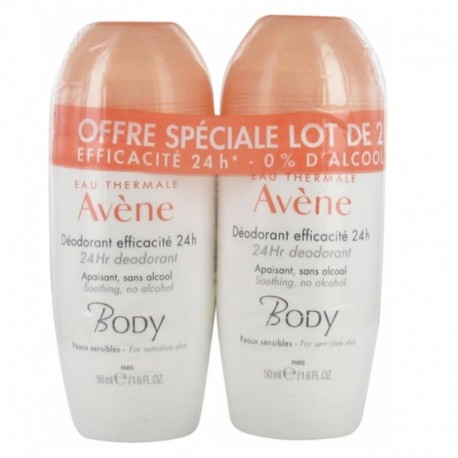 Avène Body Déodorant Efficacité 24H 2 x 50 ml 3282770393279