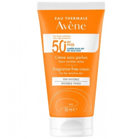 Avène Solaire Crème SPF 50+ Sans Parfum 50 ml 3282770149494