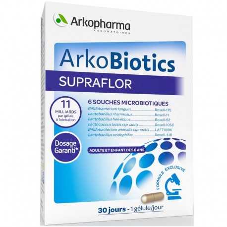 Arkopharma Arkobiotics Supraflor 30 Gélules 3401599187221