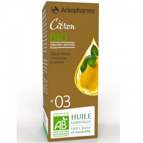 Arkopharma Huile Essentielle Citron Bio 10 ml 3578835501261