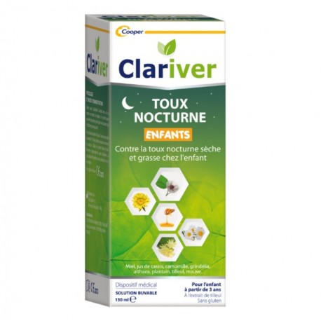 Clariver Toux Nocturne Enfants 150 ml 3614819998006
