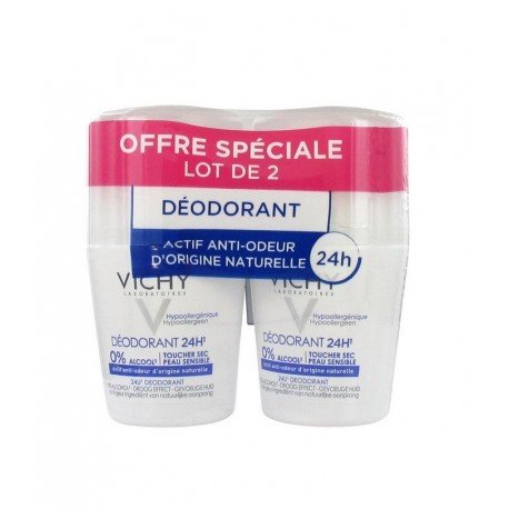 Vichy 24H Dry Touch Deodorant Sensitive Skin 2 x 50 ml 3433425135779