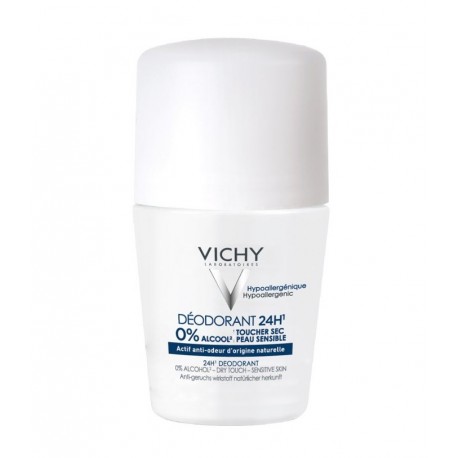 Vichy Déodorant 24H Toucher Sec Peau Sensible Roll-On 50 ml 3337871322595