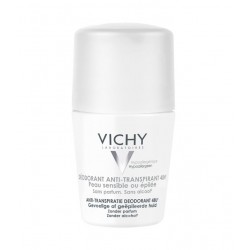Vichy Déodorant Anti-Transpirant 48H Peau Sensible ou Épilée Roll-On 50 ml 3337871320324