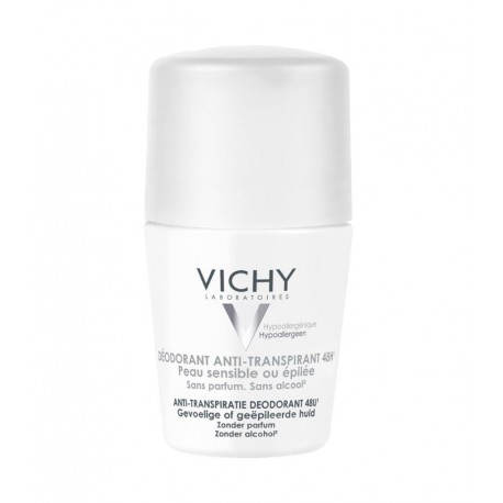 Vichy 48H Anti-Perspirant Deodorant Sensitive or Depilated Skin Roll-On 50 ml 3337871320324