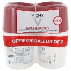 Vichy 96H Clinical Control Detranspirant Anti-Odor Roll-On 2 x 50 ml