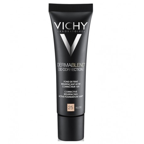 Vichy Dermablend 3D Correction Fond de Teint Resurfaçant Actif Correcteur 16H n°25 Nude 30 ml 3337871332303