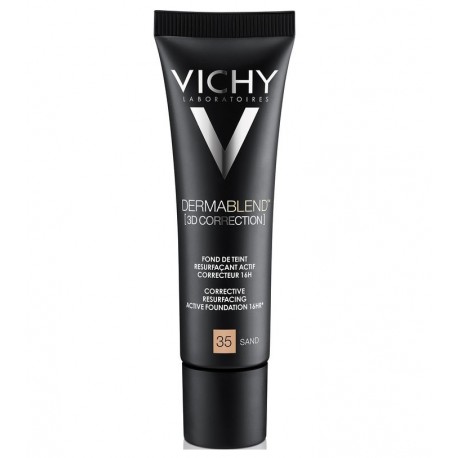 Vichy Dermablend 3D Correction Fond de Teint Resurfaçant Actif Correcteur 16H n°35 Sand 30 ml 3337871332310