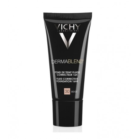 Vichy Dermablend Fond de Teint Fluide Correcteur 16H n°30 Beige 30 ml 3337875572378