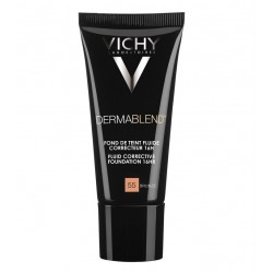 Vichy Dermablend Fond de Teint Fluide Correcteur 16H n°55 Bronze 30 ml