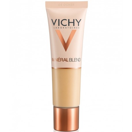 Vichy Minéralblend Fond de Teint Hydratant Teint Frais Tenue 16H 30 ml - 06 Ocher 3337875641913