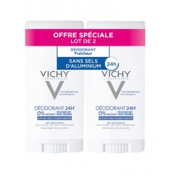 Vichy Deodorant 24H Dry Touch Sensitive Skin Stick 2 x 40 ml