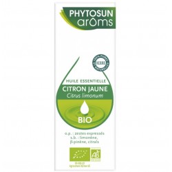 Phytosun Arôms Huile Essentielle Citron Jaune Bio 10 ml 3595890239571