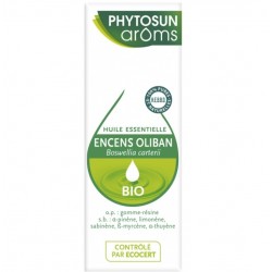 Phytosun Arôms Huile Essentielle Encens Oliban Bio 5 ml