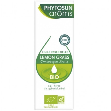 Phytosun Arôms Huile Essentielle Lemon Grass Bio 10 ml 3595890244513
