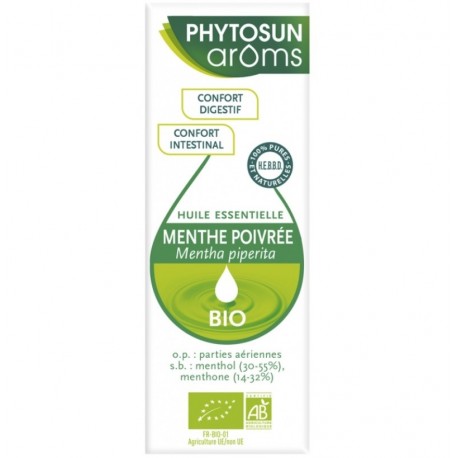 Phytosun Aroms Essential Oil Peppermint Organic 10 ml 3595890239526