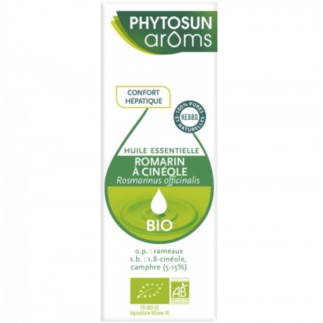 Phytosun Arôms Huile Essentielle Romarin à Cinéole Bio 10 ml 3595890245480