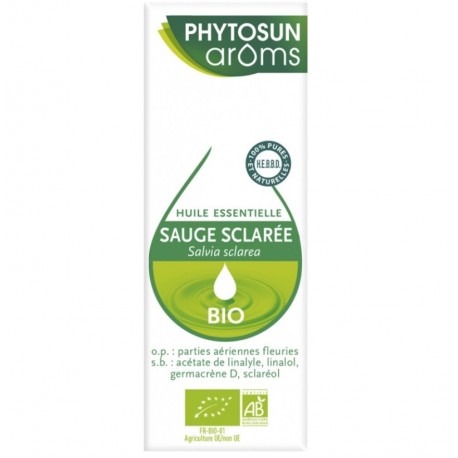 Phytosun Aroms Essential Oil Clary Sage Organic 5 ml 3595890239601