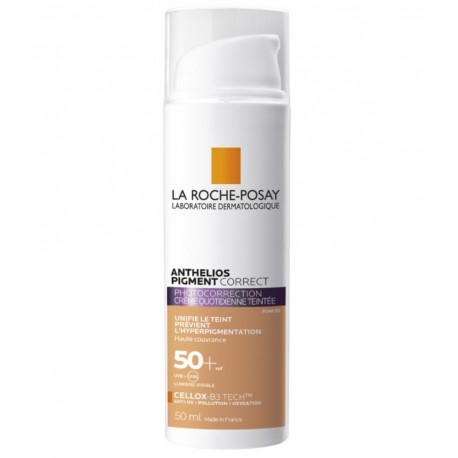 La Roche-Posay Anthelios Pigment Correct Photocorrection Crème Quotidienne Teintée Foncée SPF50+ 50 ml 3337875797399