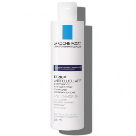 La Roche-Posay Kerium Shampooing-Gel Antipelliculaire Pellicules Grasses 200 ml 3433422407299