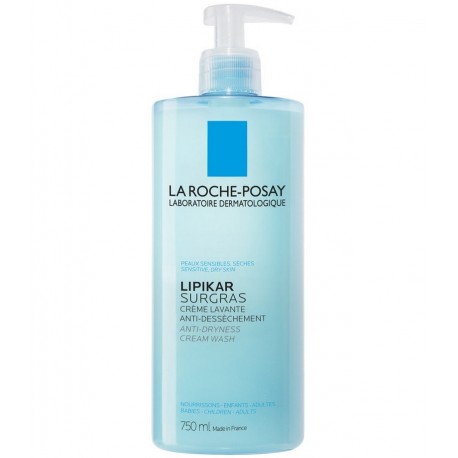 La Roche-Posay Lipikar Surgras Crème Lavante Anti-Dessèchement 750 ml 3337875551250