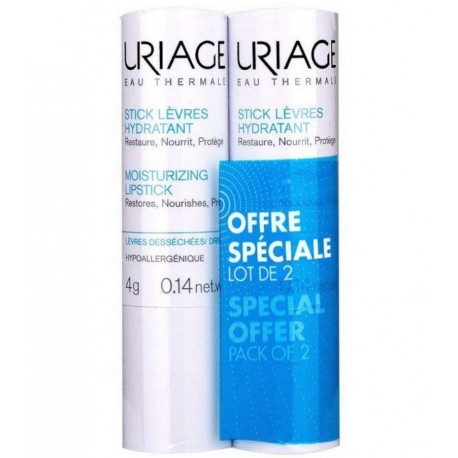 Uriage Moisturising Lipstick 2 x 4 g 3661434004773