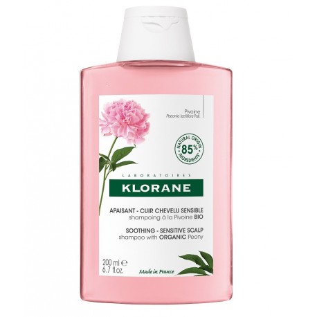 Klorane Apaisant Cuir Chevelu Sensible Shampoing à la Pivoine 200 ml 3282770145069