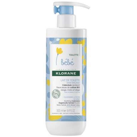 Klorane Baby Cleansing Lotion No-Rinse 500 ml 3282770104769